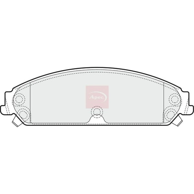 Apec Front Brake Pad Set PAD1557