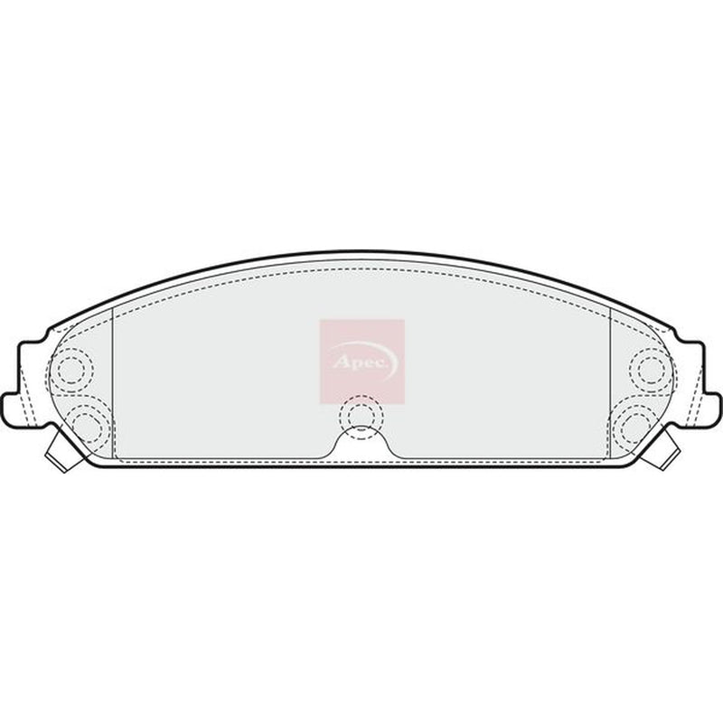 Apec Front Brake Pad Set PAD1557