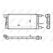 NRF Engine Radiator 58845