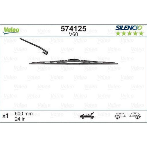 Valeo Single Wiper Blades 574125 Automotive Part Valeo  - Town Parts