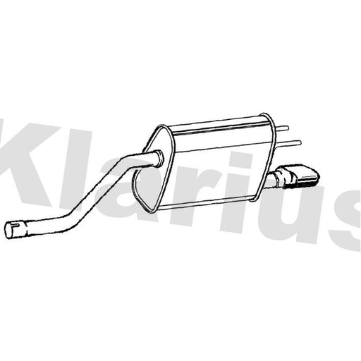 Klarius Box With Tail Pipe Rear GM743J