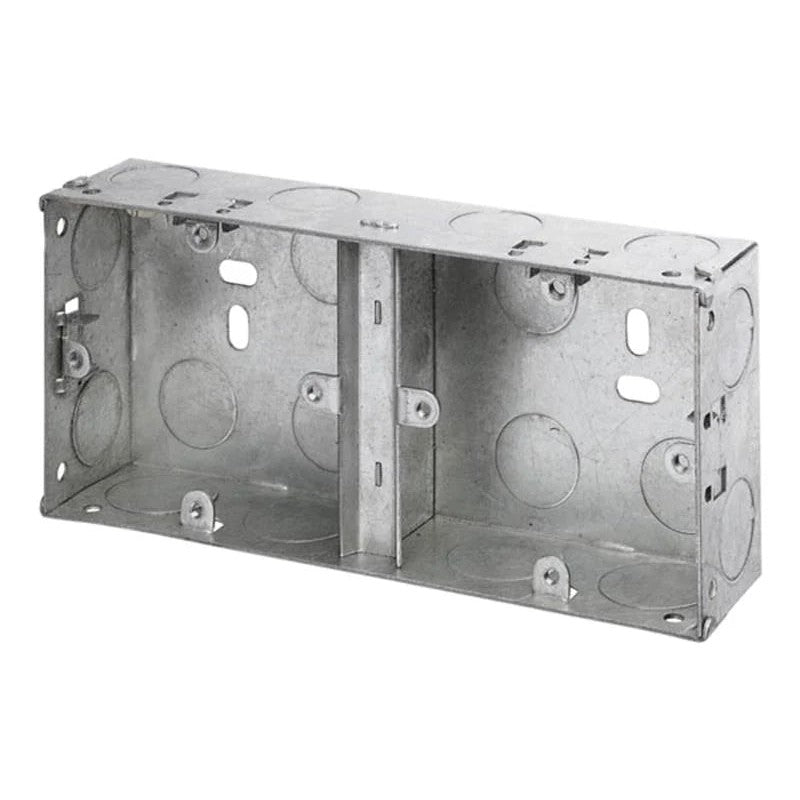 Dencon Dual Metal Back Box 35mm - 8853NB