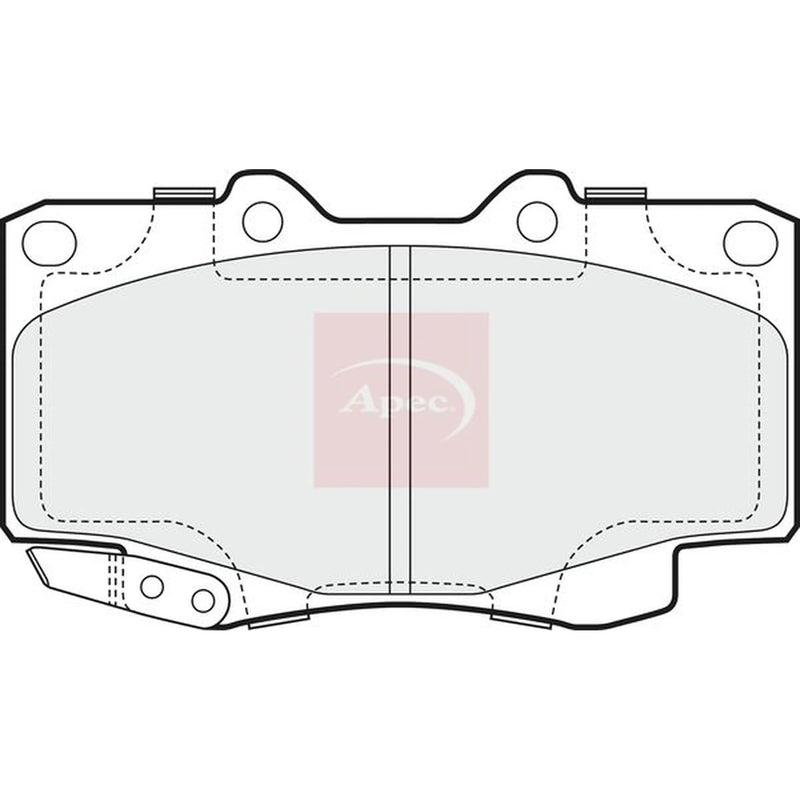 Apec Front Brake Pad Set PAD1600