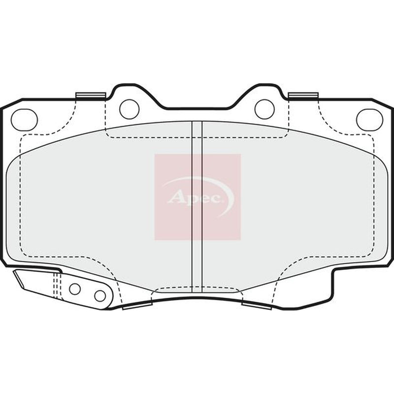 Apec Front Brake Pad Set PAD1600