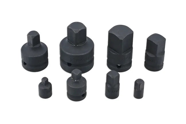 Laser Tools Impact Square Drive Adaptor Set 8pc - PL