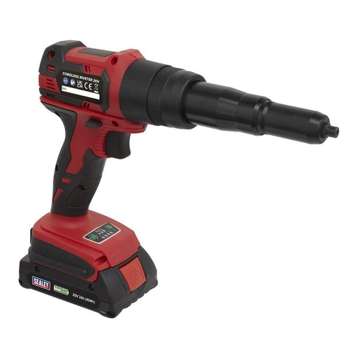 Sealey Cordless Riveter 20V 2Ah Lithium-ion CP314 Sealey  - Town Parts