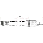 Apec Brake Hydraulic Hose Line Rear HOS3680