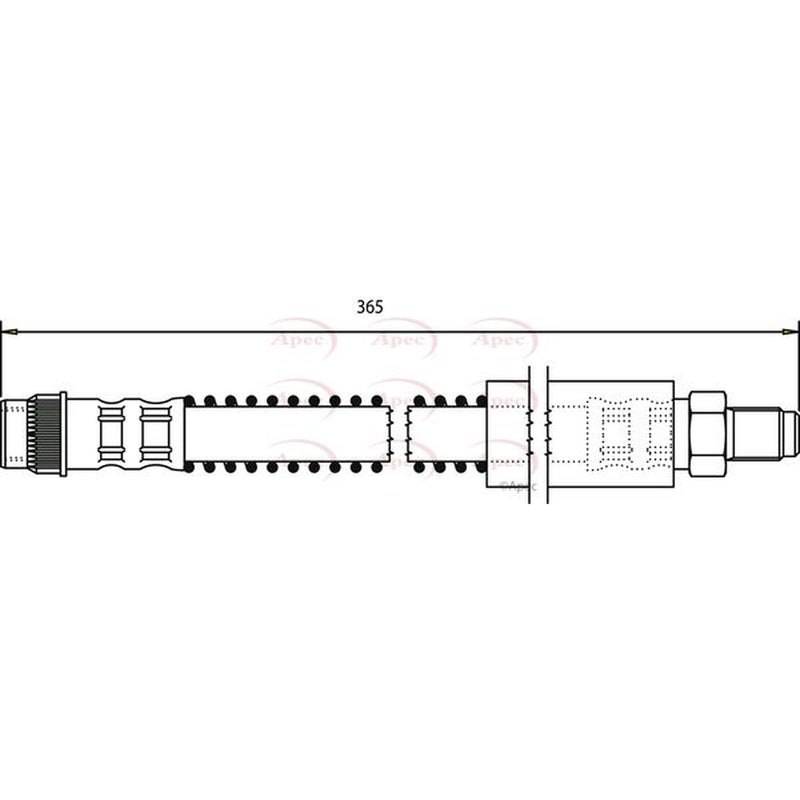 Apec Brake Hydraulic Hose Line Rear HOS3680