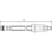 Apec Brake Hydraulic Hose Line Rear HOS3680