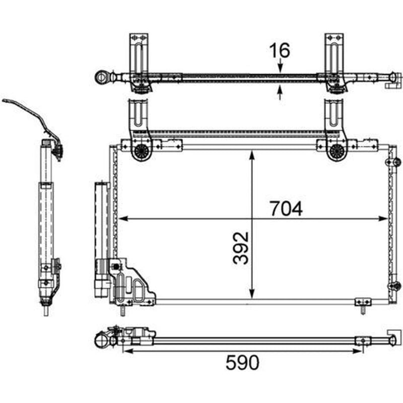 Mahle Air Conditioning Condenser AC 471 000S