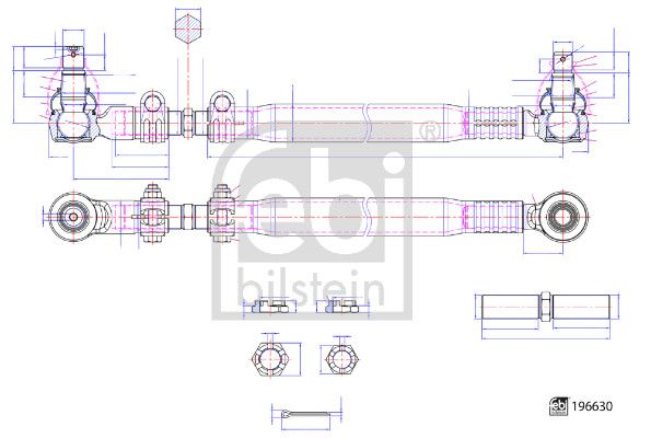 Febi Centre Rod Assembly Front