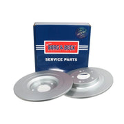 Borg & Beck 2 x Solid Rear Brake Discs BBD5396