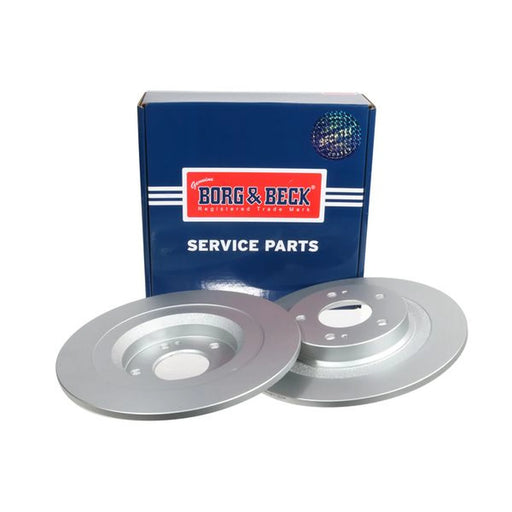 Borg & Beck 2 x Solid Rear Brake Discs BBD5396