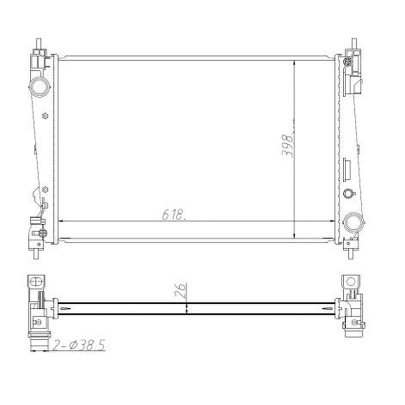 NRF Engine Radiator 550005