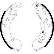 Mintex Brake Shoe Set Axle Kit MFR535