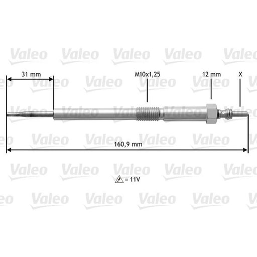 Valeo Diesel Engine Glow Plug 345217