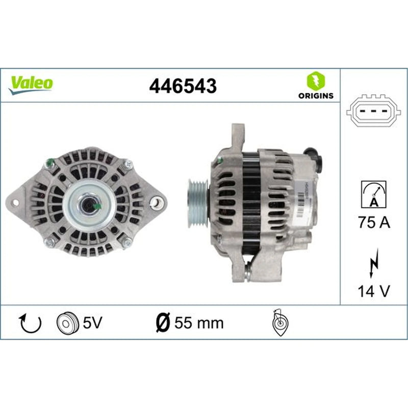 Valeo Car Alternator 12V 446543