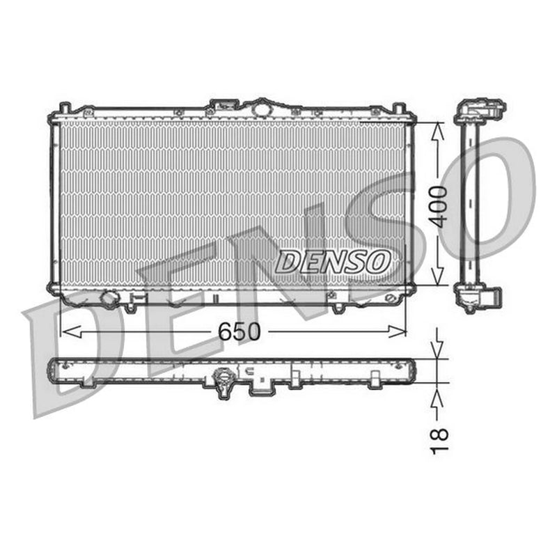 Denso Engine Radiator DRM45010