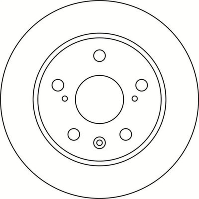 Abtex 2 x Solid Rear Brake Discs BD2134S