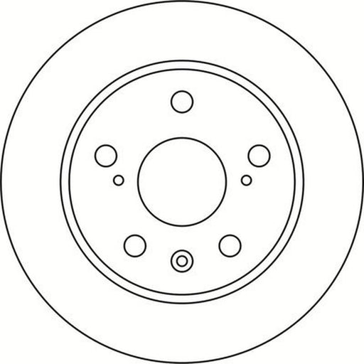 Abtex 2 x Solid Rear Brake Discs BD2134S