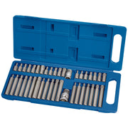 Draper Hex & Spline Mechanics Bit Set 40 Piece 3/8 & 1/2" Sq. Dr.