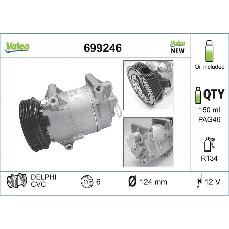 Valeo Air Conditioning Compressor 699246