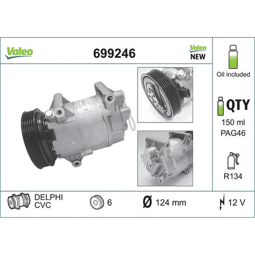 Valeo Air Conditioning Compressor 699246