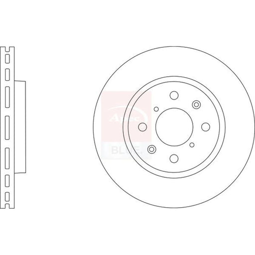 Apec 2 x Vented Front Brake Discs SDK6676