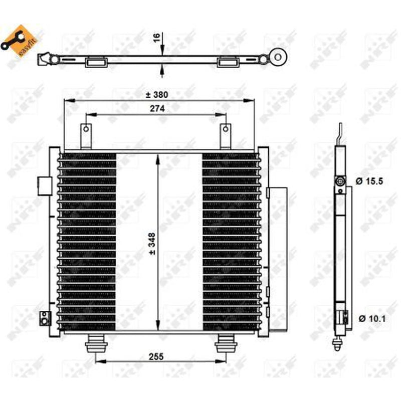 NRF Air Conditioning Condenser 350337