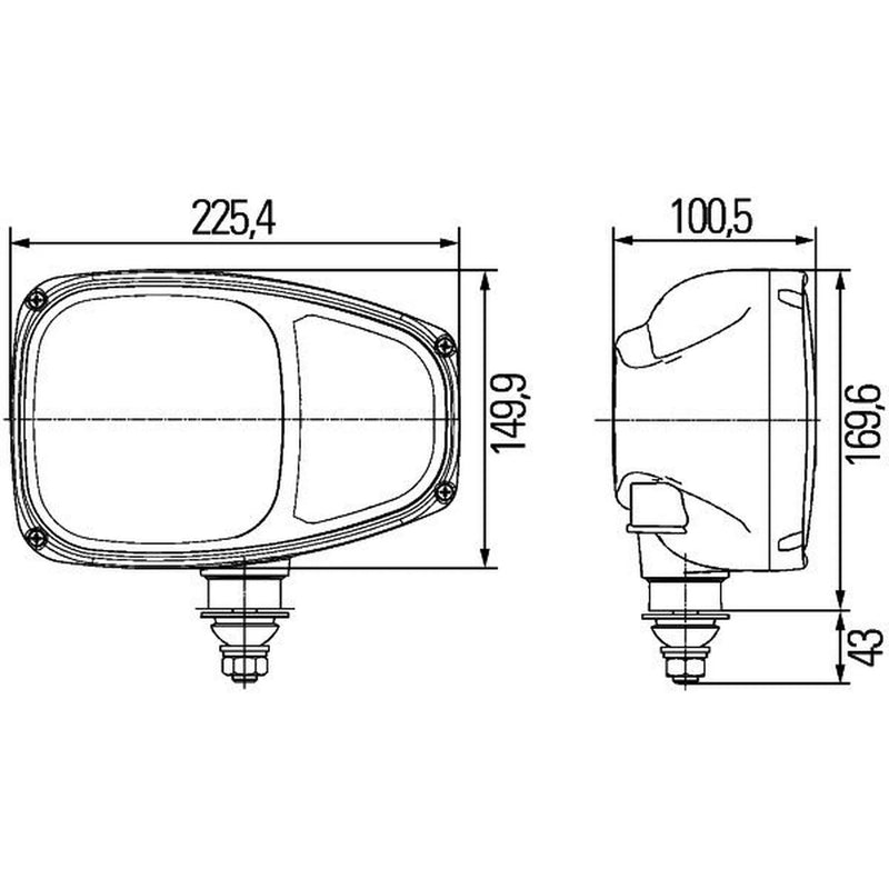 Hella Headlight Headlamp T4W Left 1EE 996 174-251