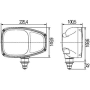 Hella Headlight Headlamp H7 Left 1EE 996 174-391