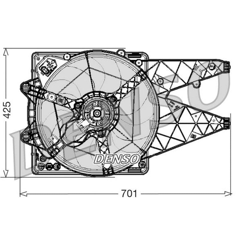 Denso Engine Cooling Fan DER01030