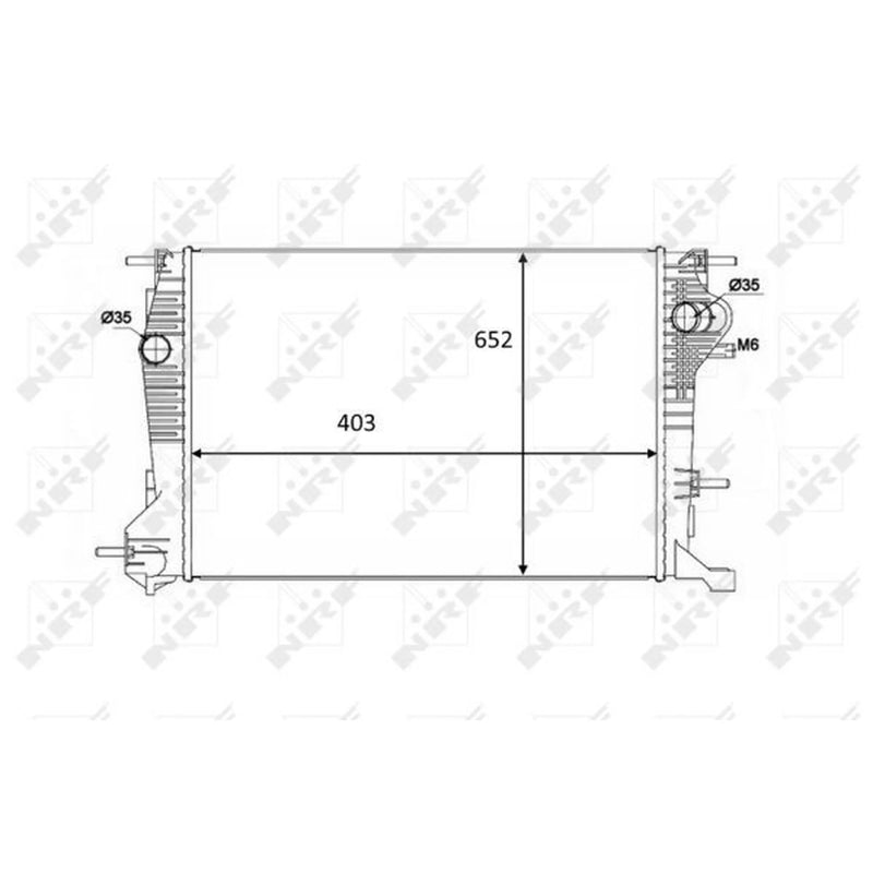 NRF Engine Radiator 58488