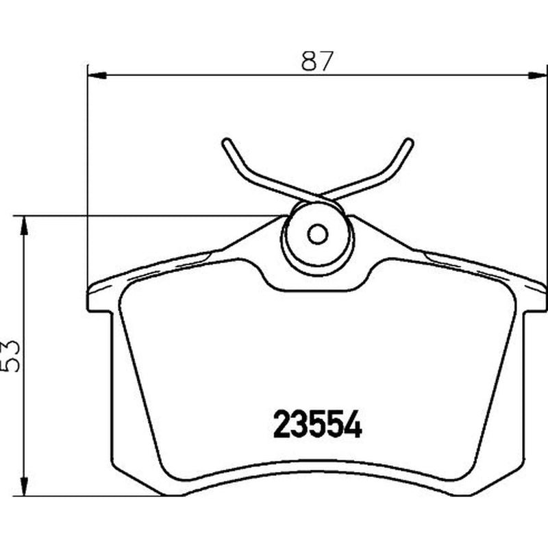 Mintex Rear Brake Pad Set MDB3312
