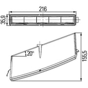 Hella Daytime Running Light LED Left 2PT 010 043-031