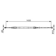 Bosch Handbrake Cable Right Rear 1 987 477 946