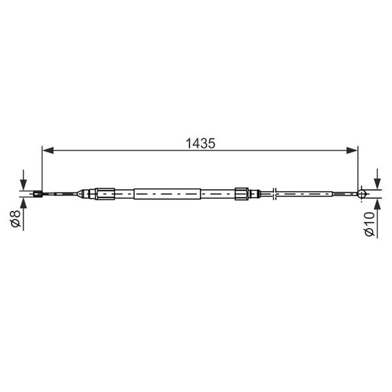 Bosch Handbrake Cable Right Rear 1 987 477 946