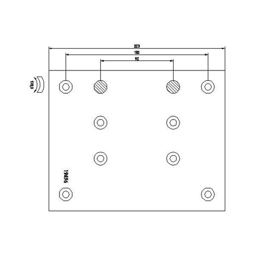 DON Don Cv Brake Lining Set MP362S7115