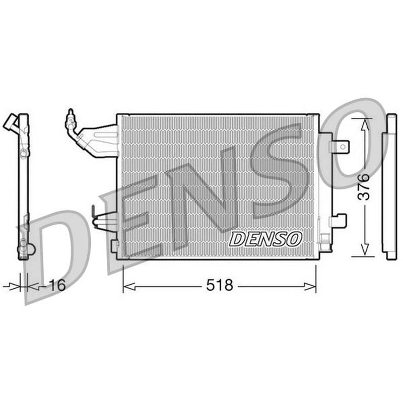 Denso Air Conditioning Condenser DCN16001
