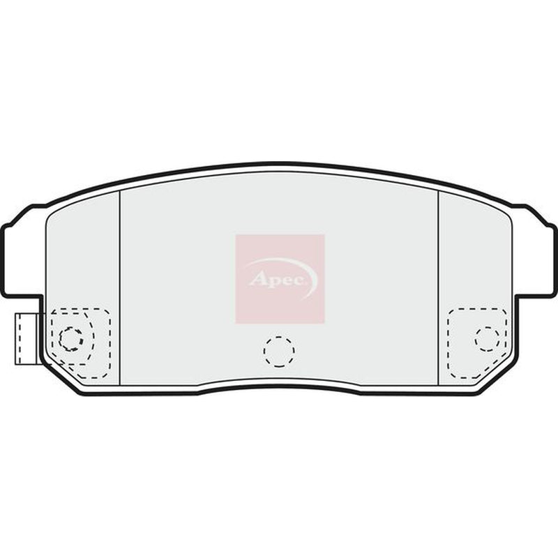 Apec Rear Brake Pad Set PAD1369