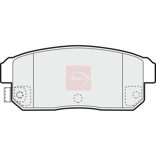Apec Rear Brake Pad Set PAD1369