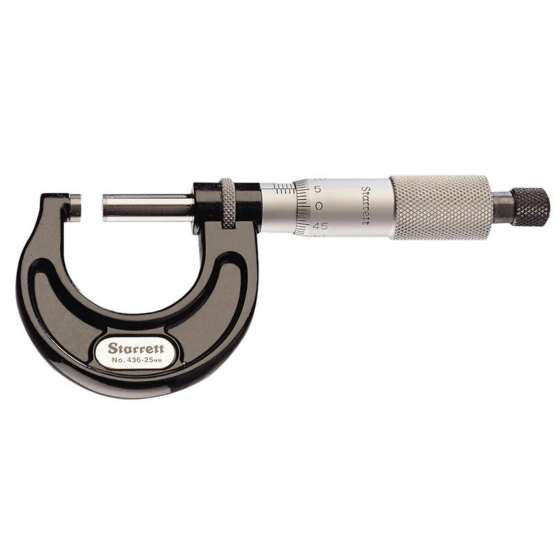 Starrett 436.1MXRL-50 Outside Micrometer 25-50mm Graduation 0.01mm - CU9514