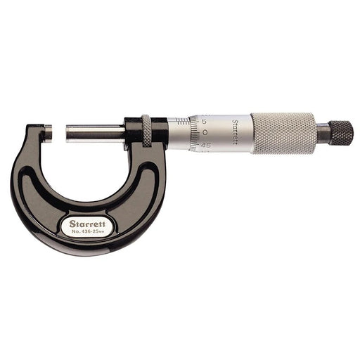 Starrett 436.1MXRL-50 Outside Micrometer 25-50mm Graduation 0.01mm - CU9514