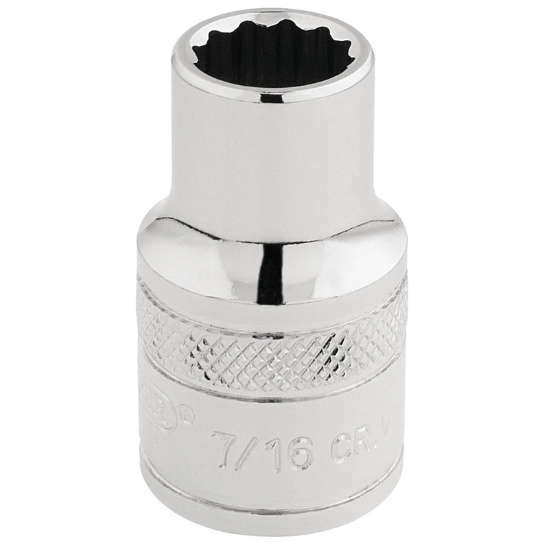 Draper Expert HI-TORQ® 12 Point Socket, Sq. Dr., 7/16"