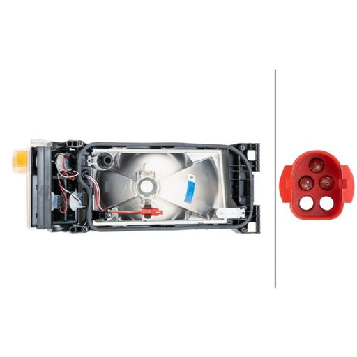 Hella Headlight Headlamp R5W Left 1EG 007 150-091