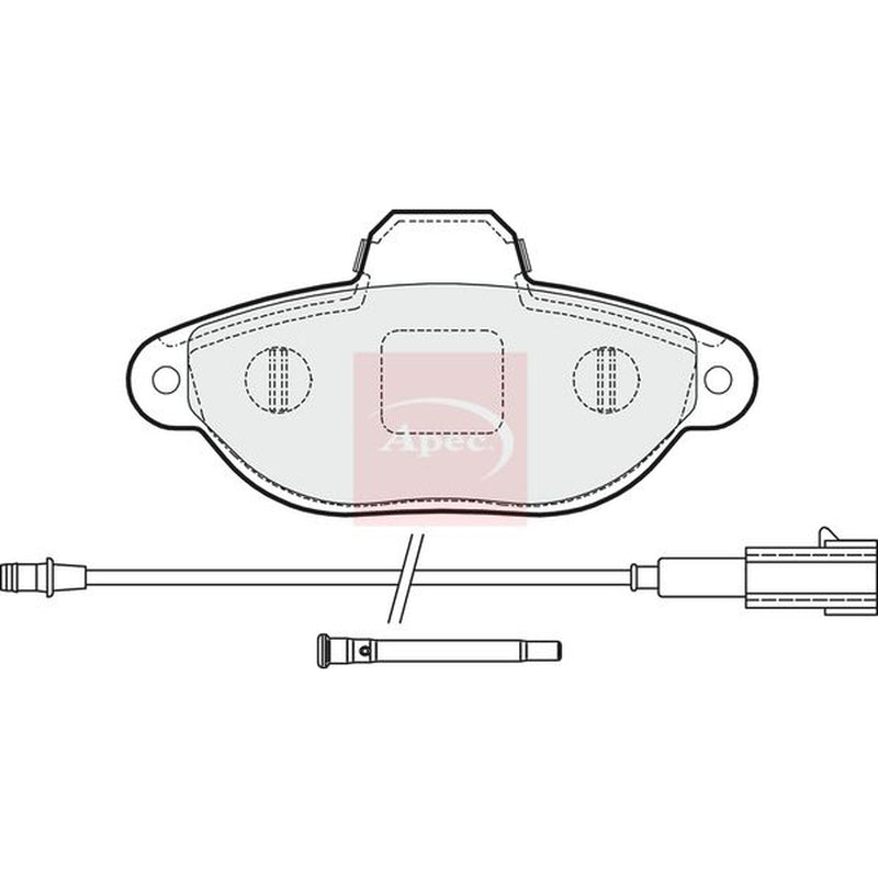 Apec Front Brake Pad Set PAD1627