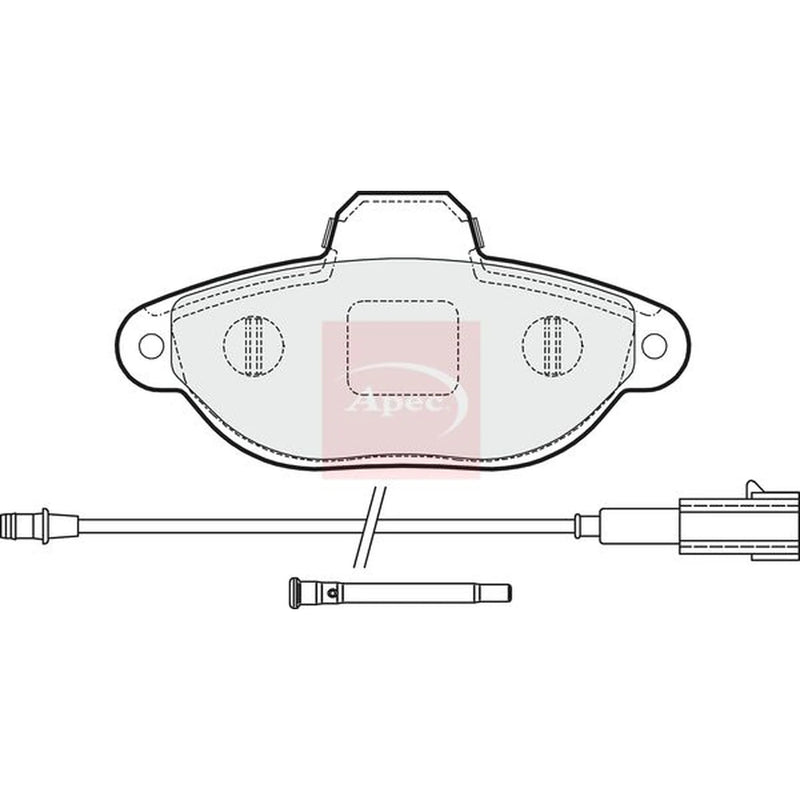 Apec Front Brake Pad Set PAD1627