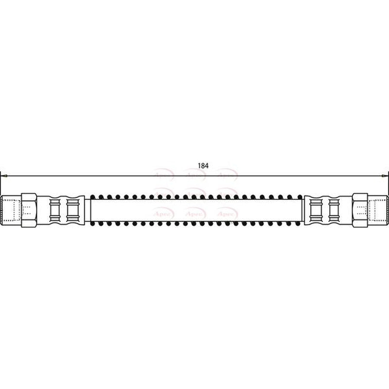 Apec Brake Hydraulic Hose Line Rear HOS3761