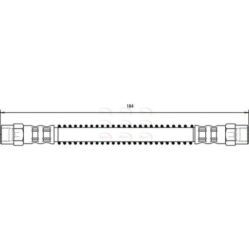 Apec Brake Hydraulic Hose Line Rear HOS3761