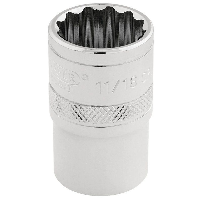 Draper Expert 12 Point Socket, Sq. Dr. - Multiple Length Variations